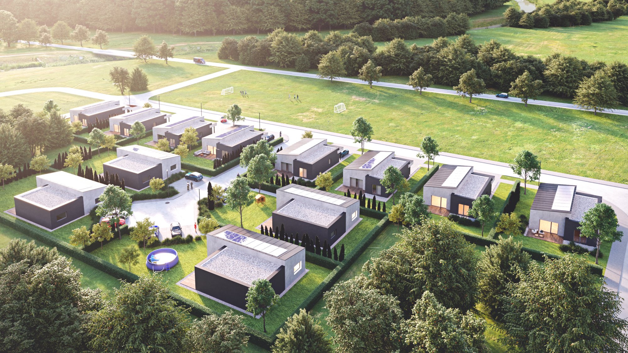 Výstavba rodinných domov typu bungalov, Senec | Urbanizmus