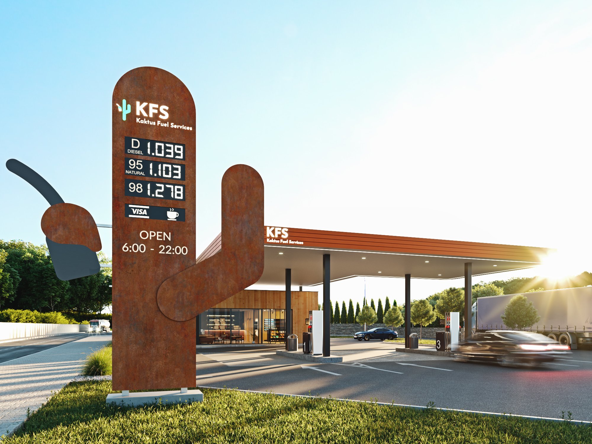 Čerpacia stanica KFS KAKTUS, Hriňová | Architektúra